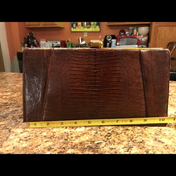 Vintage Alligator Clutch/Purse by Escort - Picture 4 of 8